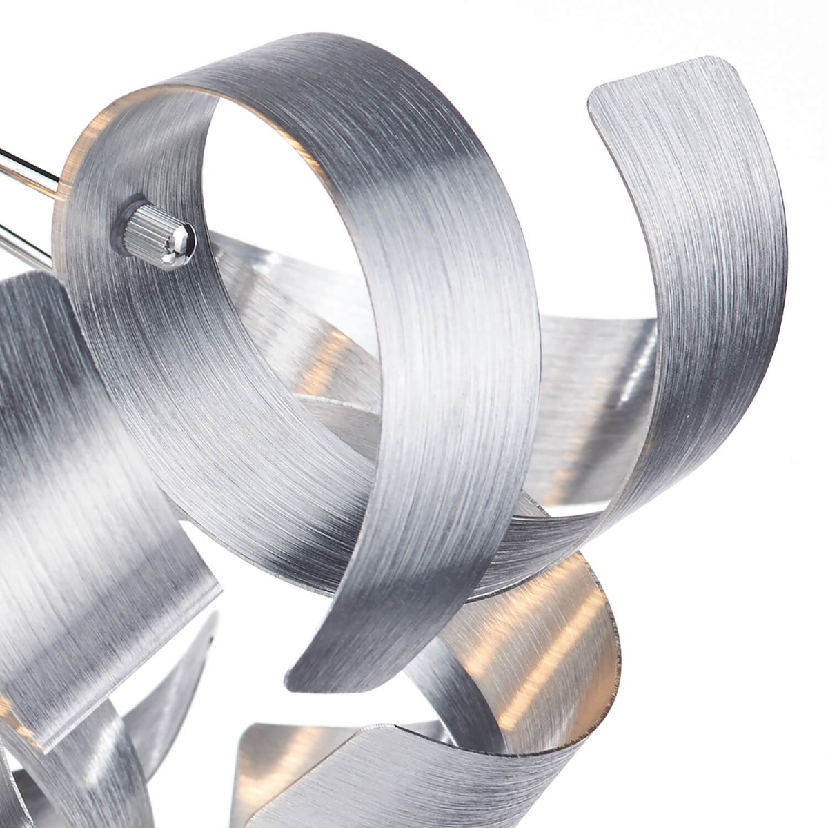 Rawley 4 Light Flush Brushed Aluminium 40cm