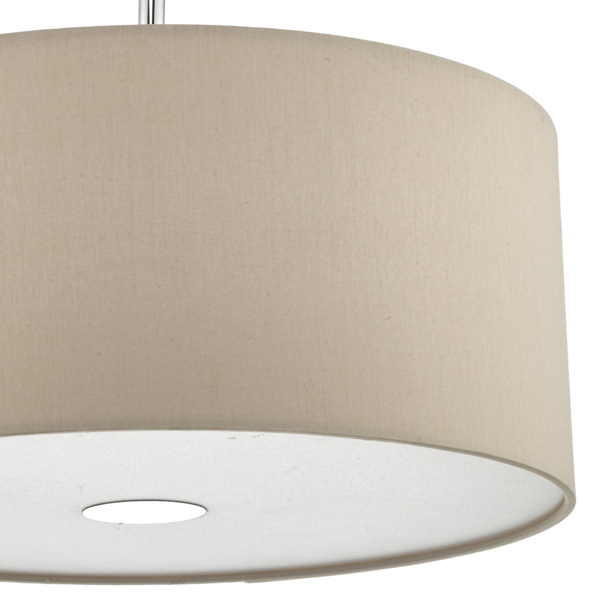 Ronda 3lt Pendant Ecru Faux Silk Shade 40cm