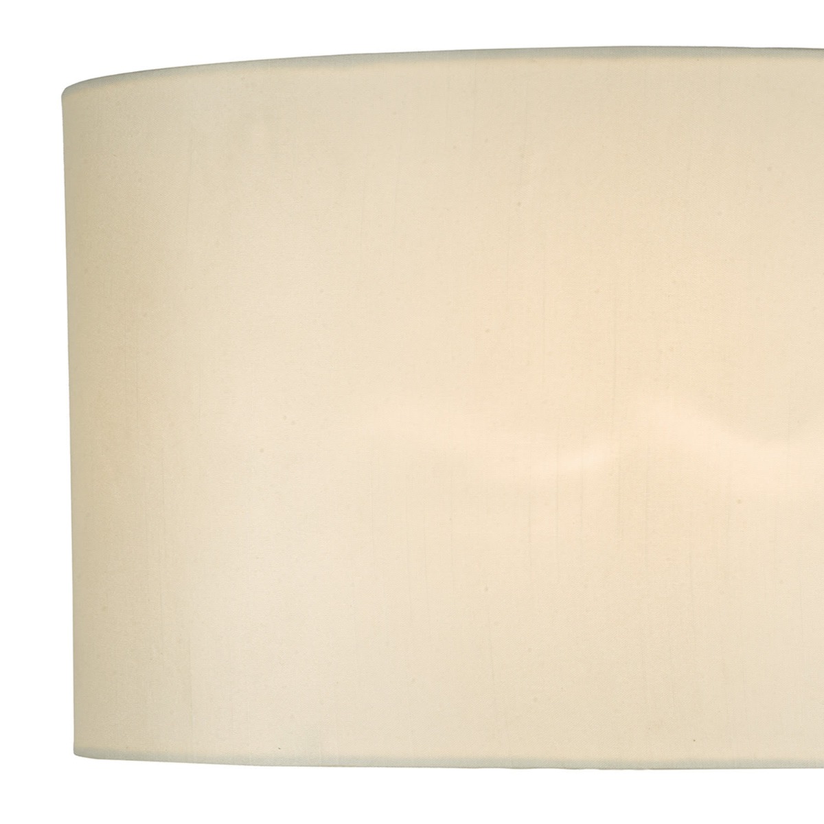 Syracuse White Faux Silk Oval Shade 40cm