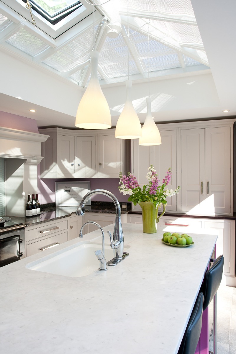 Tone Pendant White Glass and Polished Chrome