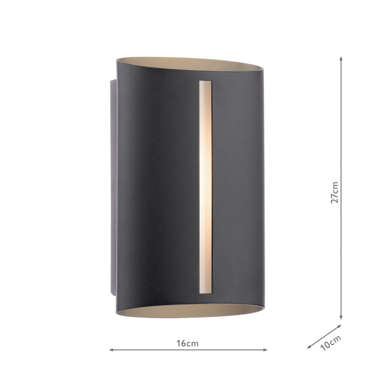 Zuzana Outdoor Wall Light Matt Black IP54