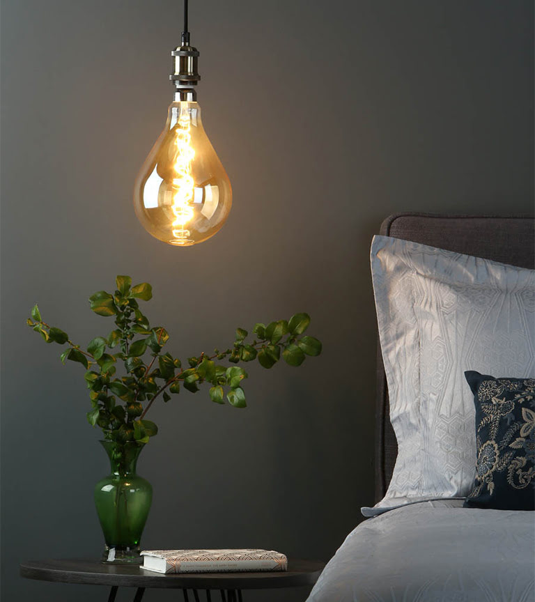 E27 LED Dimmable Vintage Flex Filament Bulb 4W 300 Lumens Amber