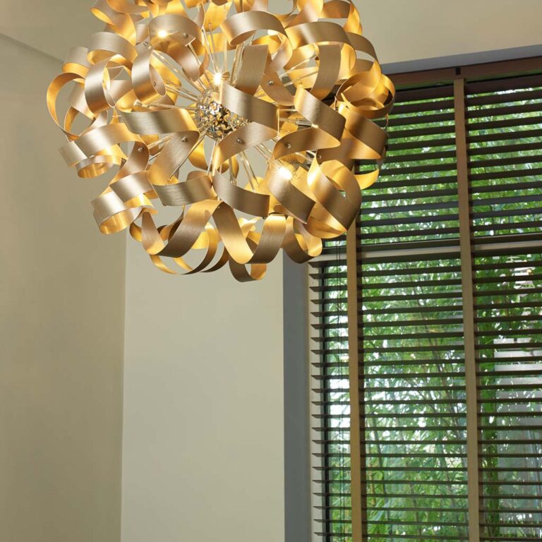 Venetian blind at window