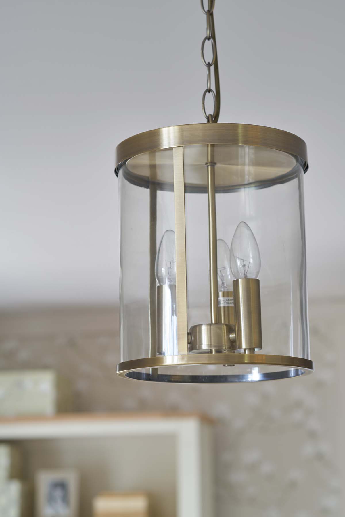 Selbourne 3lt Pendant in polished nickel