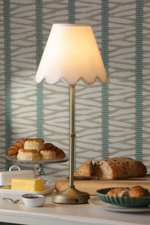 Dahl Rechargeable Table Lamp Antique Brass
